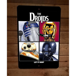 The Droids‎ Let it Beep Star Wars Beatles Parody 8x12 Metal Wall Sign Star Wars